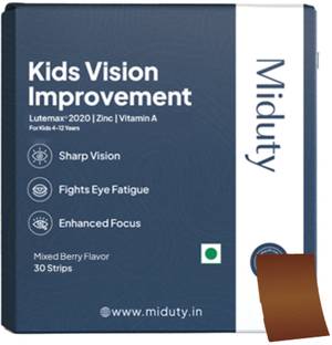 Miduty Kids Vision Improvement Strips - Lutein - Zeaxanthin-Eye- Screen Time Protection