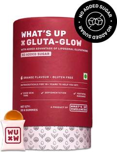 What's Up Wellness Gluta-Glow Gummies | Brighten Skin, Reduce Dark Spots | For Men & Women |