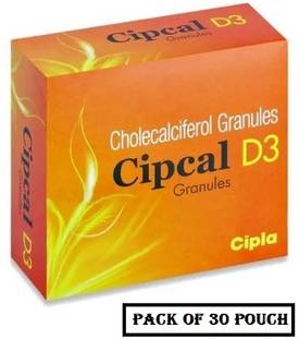 RINGHAS CIPCAL D3 Cholecalciferol Granules 60K Pack of 30 Pouch