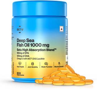 SETU Deep Sea Omega-3 Fish Oil Softgel Capsules (Pack of 1)