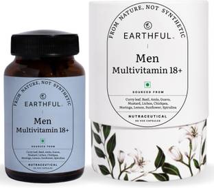 EARTHFUL 100% Plant Based Multivitamin for Men for Immunity, Bone Health & Strength