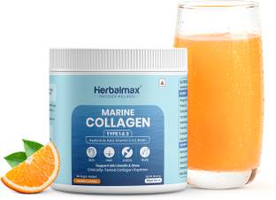 Herbal max Marine Collagen with Vitamin C & E, Bition for Skin Glow & Anti Ageing