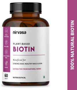 Nirvasa Plant Based Biotin Tablet For Hair Growth & Glowing Skin
