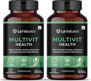 La Natures Multivit Health| Multivitamin for Energy Stamina Immunity & Overall Health