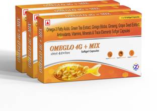 Zeal Pharmacure Omega-3 Fatty Acid, Vitamins & Minerals for Heart,Brain & Joint Health Capsule
