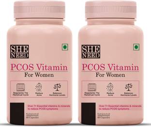 SheNeed Pcos Vitamins For Women 60- capsules - Pack-2
