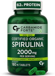 CARBAMIDE FORTE 100% Certified Organic Spirulina Powder Tablets