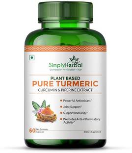 Simply Herbal Turmeric Curcumin Extract with Piperine and 95% Curcuminoids