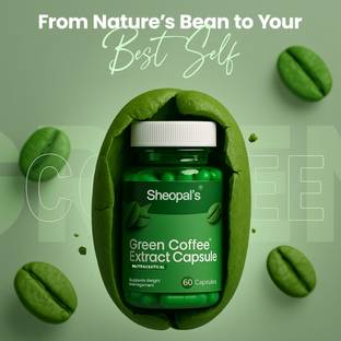 Sheopals Green Coffee Extract Capsules for Weight Loss & Detox Support for Men & Women
