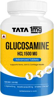 TATA 1mg Glucosamine HCL 1500 mg Tablets for Joint Health with Boswellia Serrata