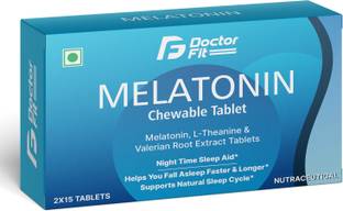 DOCTORFIT Melatonin Chewable Tablet, with L-Theanine for healthy sleep cycle
