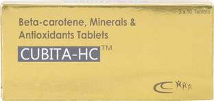 CUBITA HC Beta Carotene Minerals & Antioxidant 30 tablets