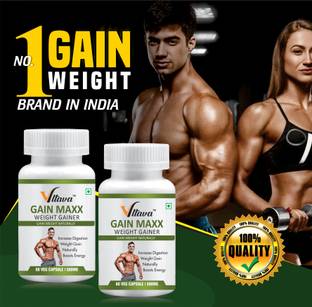 VLTAVA Gain Maxx & Weight Gainer Capsule for Fast Weight & Muscle Gain