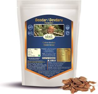 biotic Deodar Powder (Cedrus Deodara) Devdaru Powder - 100g