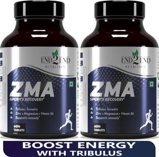 End2End Nutrition ZMA Supplement with Tribulus | Nighttime Sports Recovery & Testosterone Booster