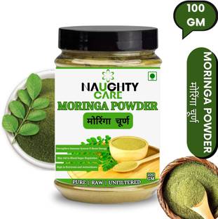 NaughtyCare Pure Organic Moringa Leaf Powder For Weight Loss Multi Vitamin Powder for Skin