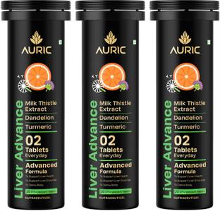 Auric Liver Advance Effervescent Tablets Ayurveda Liver formulation