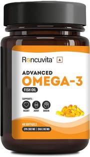 RONCUVITA Omega-3 Fish Oil Advance Strength 1100mg EPA 360mg/ DHA 240mg - 60 Soft gels