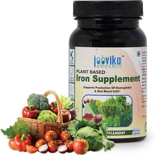 JEEVIKA Iron Supplement Capsules | Plant Based Iron Supplement Capsules