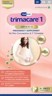 Plus Plus Lifesciences LLP Trimacare 1 Prenatal Multivitamin for Pregnancy L-Methyl Folate,Folic Acid, PC-1