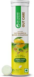 DR. VAIDYA'S Gut Care Effervescent | 15 Tablets(Pack of 1) Nimbu Pani Flavour
