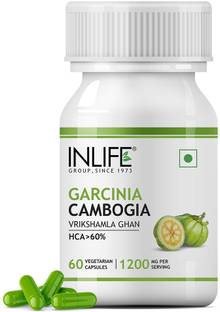 INLIFE Garcinia Cambogia Slim Weight Loss Fat Burner Supplement,60 Veg Capsules