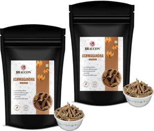 BRALCON Ashwagandha Root- 100g(Pack of 2) |Ayurvedic Jadi Buti Sticks | Indian Ginseng
