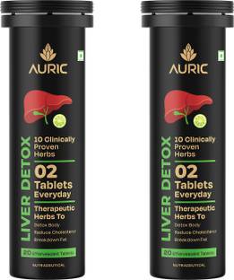 Auric Liver Detox Effervescent with 10 Super Ayurvedic Herbs