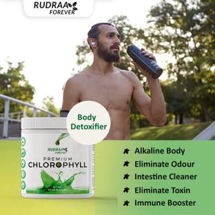 RUDRAA FOREVER Premium Chlorophyll 100gm Vegan| Immunity Booster & Detox | Superfood