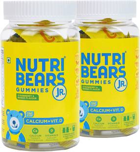 NutriBears Calcium + Vitamin D Gummies for Kids - For Stronger Bones & Teeth