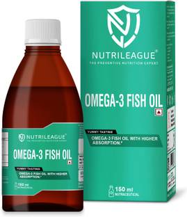 Nutrileague Omega-3 Fish Oil Syrup with EPA&DHA, Brain & Memory-Nonveg