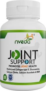 Nveda Joint Support for Joints health with Collagen Type 2, Glucosamine, Calcium & MSM