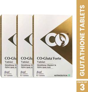 CO Luxury Glutathione Tablet Enriched with Vitamin C|Skin Whitening & Brightening