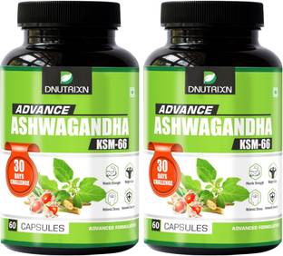 DNUTRIXN Advance Ashwagandha KSM-66 | 5% Withanolides |Muscle Strength, Energy & Immunity