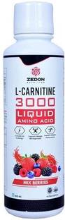 Zedon Nutrition L Carnitine 3000mg, Convert Fat to Energy, Weight Loss, Fat Burner (Mix Berries)