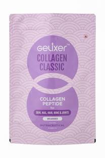 Gelixer Collagen Classic 500 gm, Premium Unflavoured Fish Collagen Peptide for Wellness