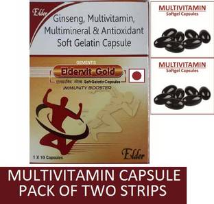 gementis PHARMA ELDER ANTEX PHARMA MULTIVITAMIN CAPSULE ELDERVIT GOLD (2*10CAPSULE)