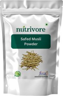 Nutrivore Safed Musli Powder Ayurvedic Support for Vitality, Immunity & Energy Booster