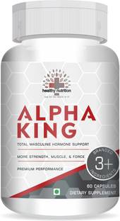 Healthy Nutrition Alpha King Total Hormone Support Improve Strength |Enhance Performance