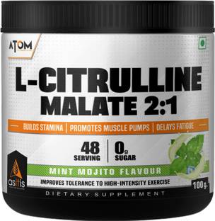 AS-IT-IS Nutrition ATOM L Citrulline Malate 2:1 - 100gms | 0 Sugar |Builds Stamina