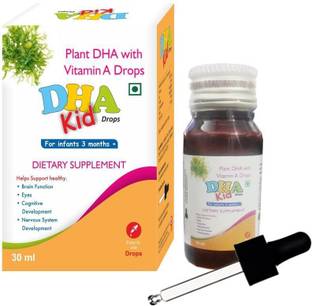 DHA KID Drop Plant DHA with Vitamin A, Brain_Eyes_Nervous System Support