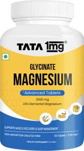 TATA 1mg Magnesium Glycinate Tablets | For Muscle Recovery, Sleep & Nerve Health