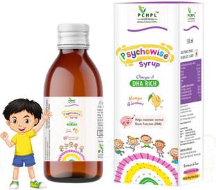 PCHPL Wellness Psychowise Omega 3 with EPA-DHA Syrup- 150ml Maintains Brain Functioning