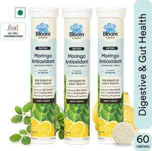 Bloom Moringa Antioxidant Effervescent Tablet | For Gut Health & Detox