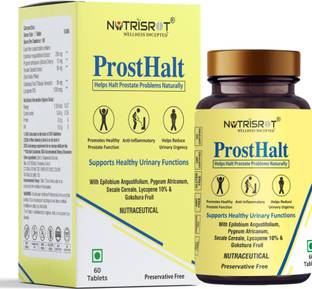 Nutrisrot ProstHalt Supplement helps Manage Prostate Health & Bladder Discomfort for Men