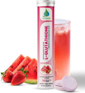 Vedapure L-Glutathione Effervescent With Vitamin C&E for Clear Skin