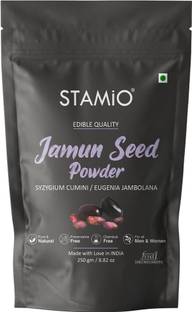 STAMIO Jamun Seed Powder for Diabetes | Indian blackberry | Syzygium cumini
