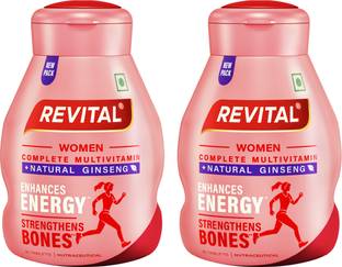 Revital H Women with 22 Multivitamins & Minerals such as Calcium, Iron, Biotin -60 Tablets