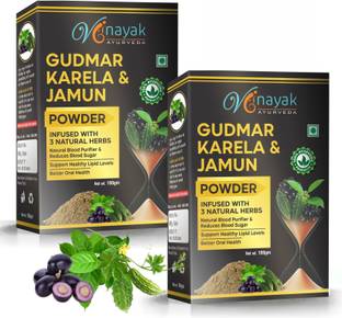VINAYAK AYURVEDA Gudmar, Karela, Jamun Powder - Maintaining Blood Sugar Levels
