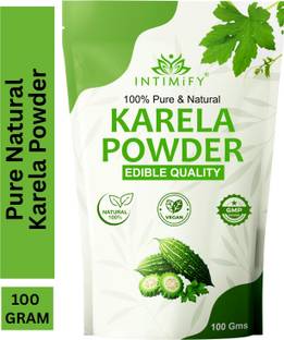 INTIMIFY Karela powder for Diabetes, eating, Drinking, Hair